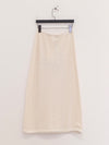 SWAYING 25 Spring/Summer Water Ripple Straight Skirt SW-SW25SS3B06C1-BAI White
